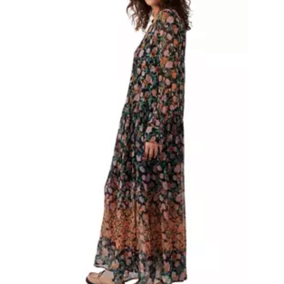 NWT Free People See It through Floral Black Combo Maxi Dress - Picture 4 of 6